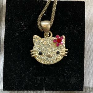 Hello Kitty rhinestone necklace